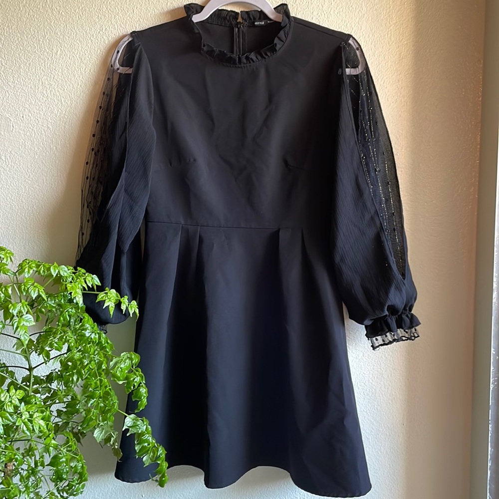 Black short dress